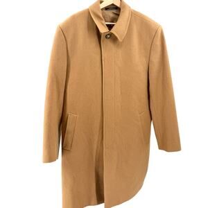 Vintage 90s Towne by London Fog Camel Classic Menswear Overcoat